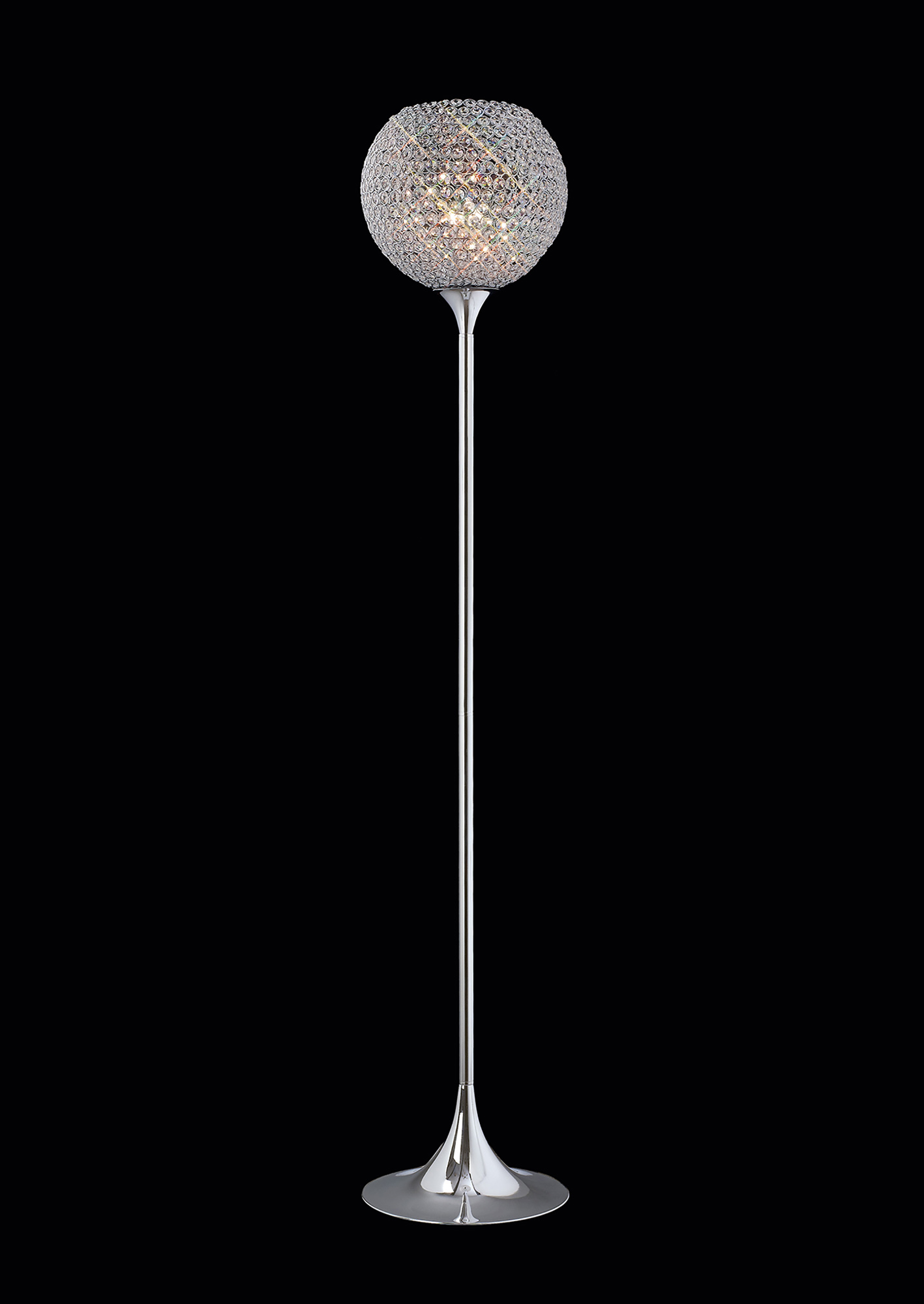 IL30197  Ava Crystal 162cm Floor Lamp 5 Light